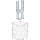 Simpson Strong-Tie 16.66 in. H X 6.03 in. W Galvanized Steel Column Base