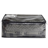 Hefty Black/Clear Flexible Tote w/Handle 26 in. H X 12 in. W X 16 in. D Stackable, Pack of 4