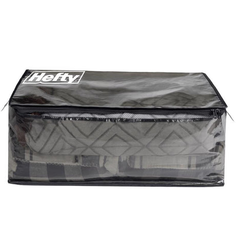 Hefty Black/Clear Flexible Tote w/Handle 26 in. H X 12 in. W X 16 in. D Stackable, Pack of 4