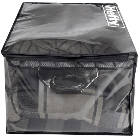 Hefty Black/Clear Flexible Tote w/Handle 26 in. H X 12 in. W X 16 in. D Stackable, Pack of 4