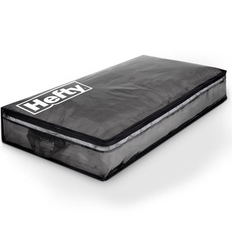 Hefty Underbed Black/Clear Storage Bag 6 in. H X 39 in. W X 20 in. D, Pack of 4