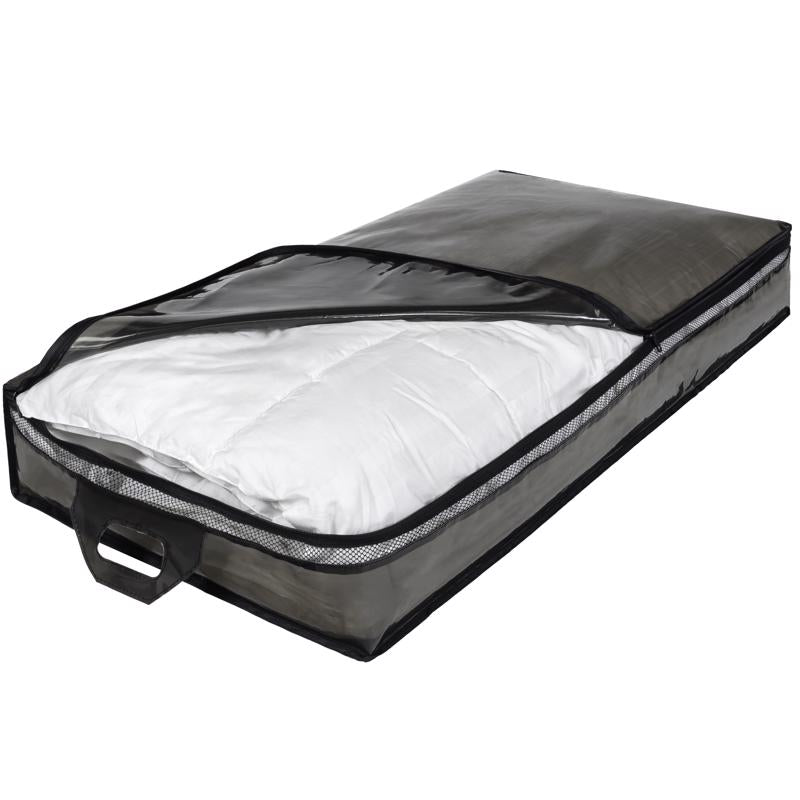 Hefty Underbed Black/Clear Storage Bag 6 in. H X 39 in. W X 20 in. D, Pack of 4
