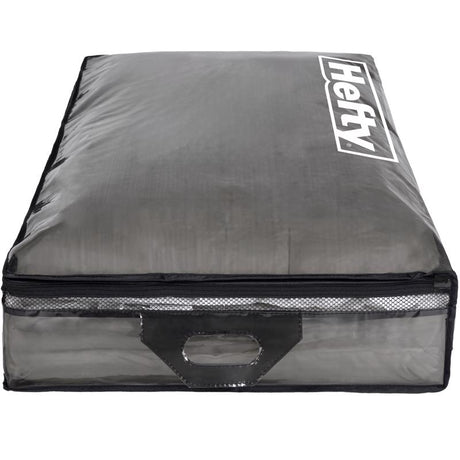 Hefty Underbed Black/Clear Storage Bag 6 in. H X 39 in. W X 20 in. D, Pack of 4
