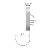 3M Claw Stainless Steel 25# Drywall Hooks 1 pk