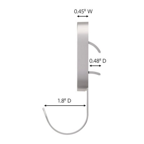 3M Claw Stainless Steel 25# Drywall Hooks 1 pk