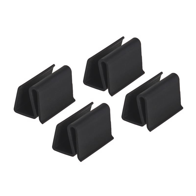 M-D Building Products Black Vinyl Retainer Clip For 7/16 4 pk, Pack of 10