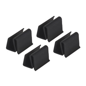 M-D Building Products Black Vinyl Retainer Clip For 7/16 4 pk, Pack of 10