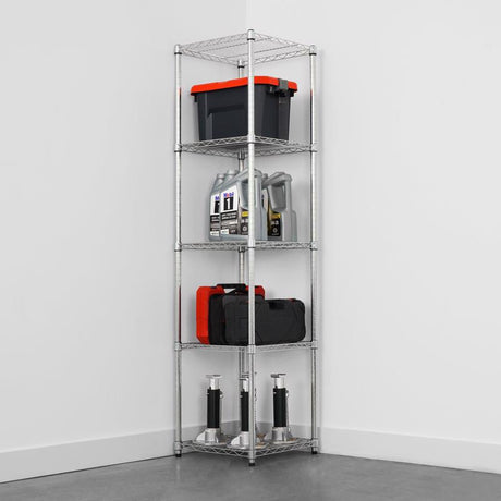 MonsterRax 72 in. H X 18 in. W X 18 in. D Steel 5-Tier Shelving Unit