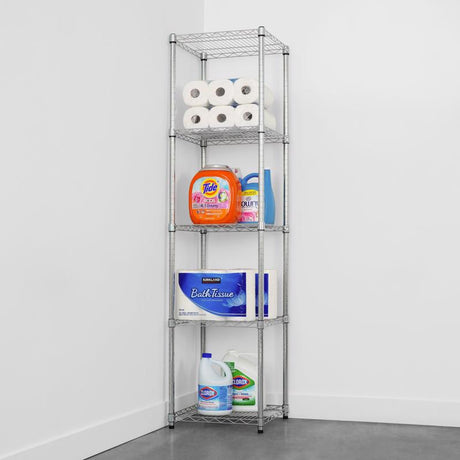 MonsterRax 72 in. H X 18 in. W X 18 in. D Steel 5-Tier Shelving Unit