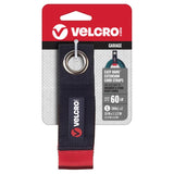 VELCRO Brand Easy Hang Nylon/Steel/Hook and Loop Enclosure Extension Cord Storage Strap 60 lb. cap., Pack of 6