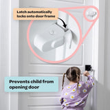 SnapPower HugLock White ABS/TPR Door Lock 1 pk, Pack of 4