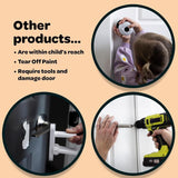 SnapPower HugLock White ABS/TPR Door Lock 1 pk, Pack of 4