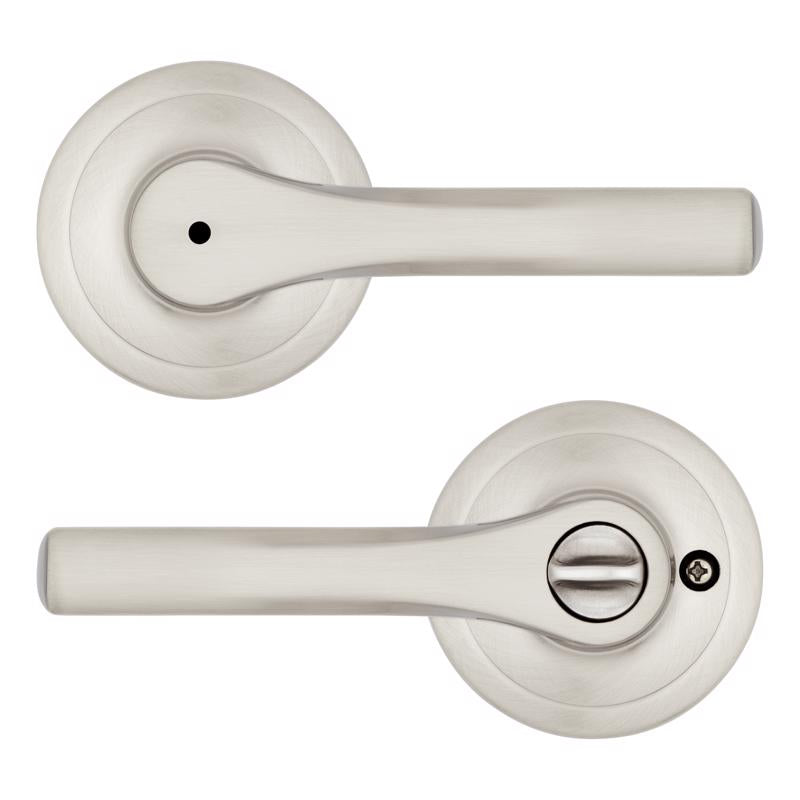 Kwikset Henley Satin Nickel Privacy Lever