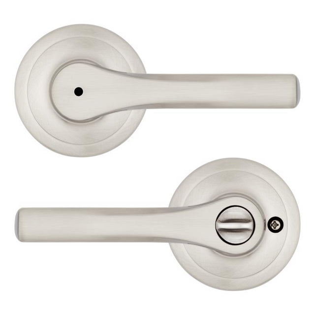 Kwikset Henley Satin Nickel Privacy Lever