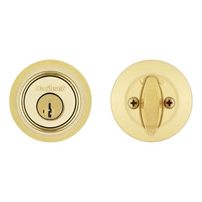 Kwikset Bright Brass Metal Deadbolt