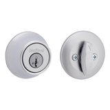 Kwikset Brushed Chrome Metal Deadbolt