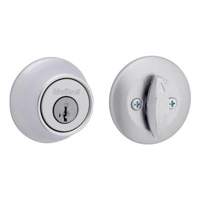 Kwikset Brushed Chrome Metal Deadbolt