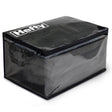 Hefty Large Black/Clear Flexible Tote w/Handle Stackable, Pack of 4