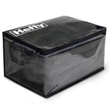 Hefty Large Black/Clear Flexible Tote w/Handle Stackable, Pack of 4