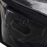 Hefty Large Black/Clear Flexible Tote w/Handle Stackable, Pack of 4