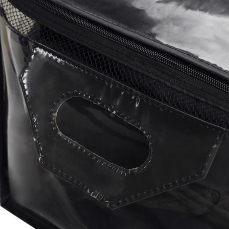 Hefty Large Black/Clear Flexible Tote w/Handle Stackable, Pack of 4