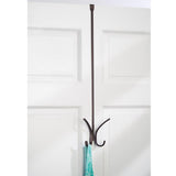 iDesign 2.5 in. H X 7.2 in. W X 25.75 in. L Steel Over The Door Hanger Holder, Pack of 4