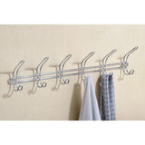iDesign WM Hook 15.25 in. L Chrome Silver Steel Hook Rack 1 pk, Pack of 4