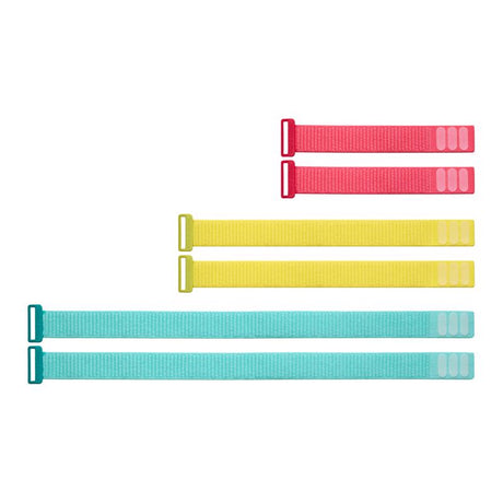 Wrap-It 0.5 in. L Assorted Nylon Cinch Strap, Pack of 6