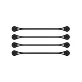 Wrap-It MagnaTies 0.33 in. L Black Silicone Cord Organizer, Pack of 6