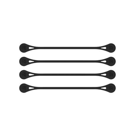 Wrap-It MagnaTies 0.33 in. L Black Silicone Cord Organizer, Pack of 6