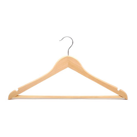 ClosetSelect Wood Brown Suit Hanger 5 pk, Pack of 6