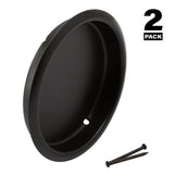 Prime-Line 2-1/8 in. L Matte Black Steel Door Pull