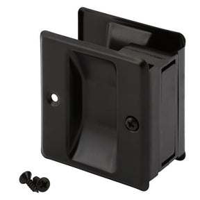 Prime-Line 2.75 in. L Satin Nickel Black Brass Door Pull