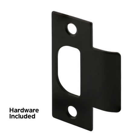 Prime-Line 2.75 in. H X 1.13 in. L Black Steel T- Strike