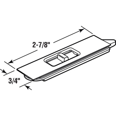 Prime-Line White Plastic Window Tilt Latch 3/4 in. W X 2-7/8 in. L 2 pk