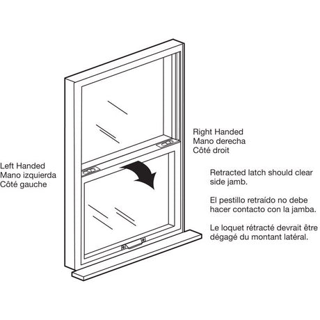 Prime-Line White Plastic Window Tilt Latch 3/4 in. W X 2-7/8 in. L 2 pk