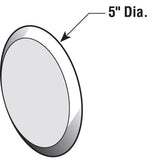 Prime-Line Plastic Ivory Door Stop Mounts to wall 5 in.