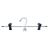 ClosetSelect Metal Silver Skirt/Slack Hanger 3 pk, Pack of 12