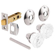 Prime-Line Satin Nickel Doorknob Latch Set