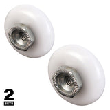 Prime-Line 7/8 in. D X 1 in. L White Nylon/Steel Shower Door Roller 4 pk, Pack of 6