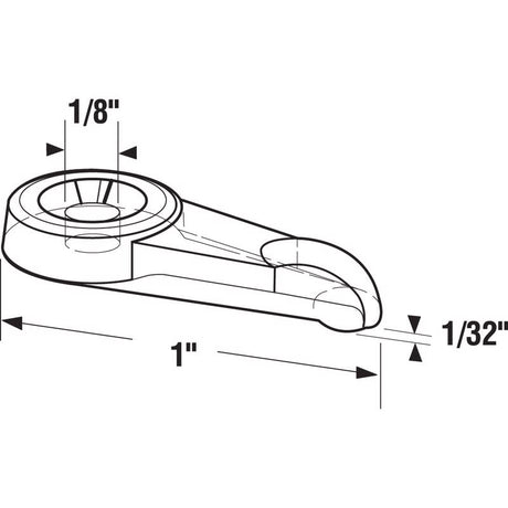 Prime-Line Plastic Storm Door Panel Clip 8 pk