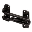 Prime-Line 2.5 in. H X 3.88 in. L Black Metal Door Guard, Pack of 6