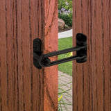 Prime-Line 2.5 in. H X 3.88 in. L Black Metal Door Guard, Pack of 6