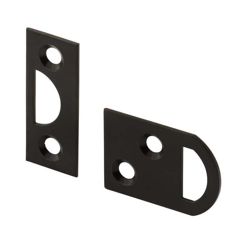 Prime-Line Solid Brass Surface Bolt, Pack of 6