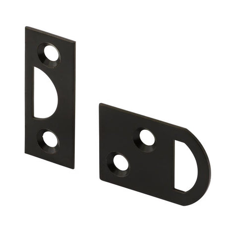 Prime-Line Solid Brass Surface Bolt, Pack of 6