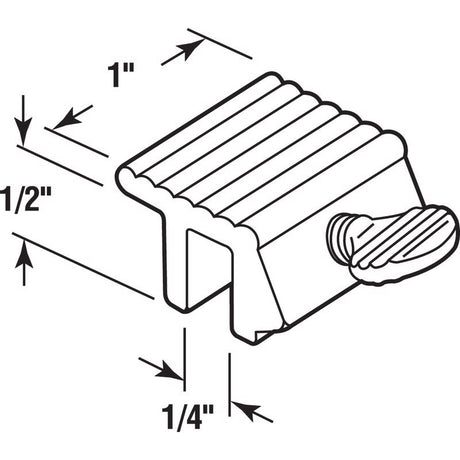 Prime-Line Steel Sash Lock 1 pk