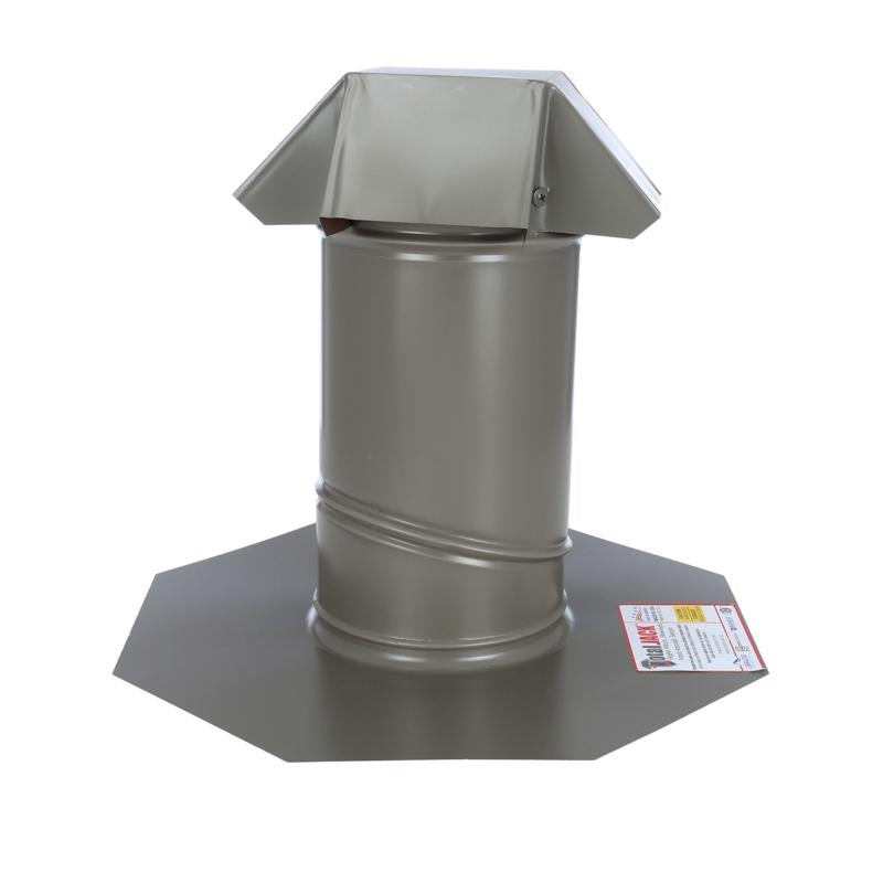 Air Vent 15 in. W X 15 in. L Galvanized Steel Roof Flashing Weathered Wood