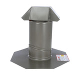 Air Vent 15 in. W X 15 in. L Galvanized Steel Roof Flashing Weathered Wood