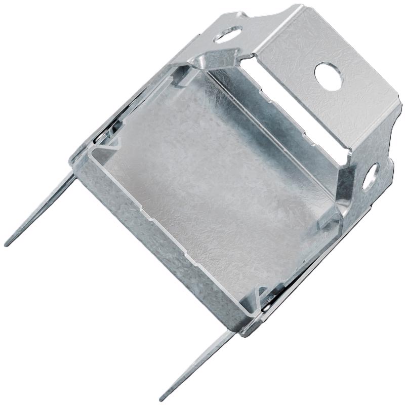 Simpson Strong-Tie 6.25 in. H X 3.56 in. W 12 Ga. Galvanized Steel Post Base, Pack of 10