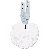 Simpson Strong-Tie 6.25 in. H X 3.56 in. W 12 Ga. Galvanized Steel Post Base, Pack of 10